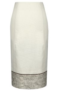 Spódnica FSP675 Ecru/Gold
